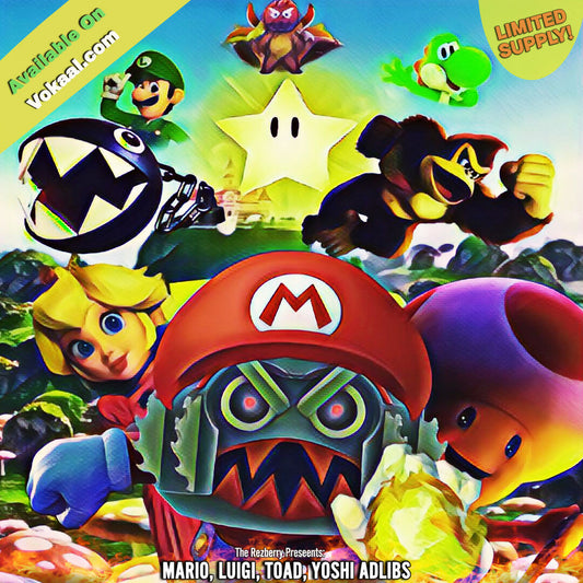 Mario & Luigi & Yoshi & Berry (Adlibs) - 90 BPM - D# Minor - Male